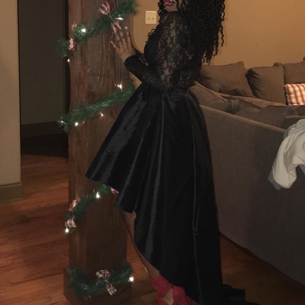 Formal Black High Low Dress 🖤